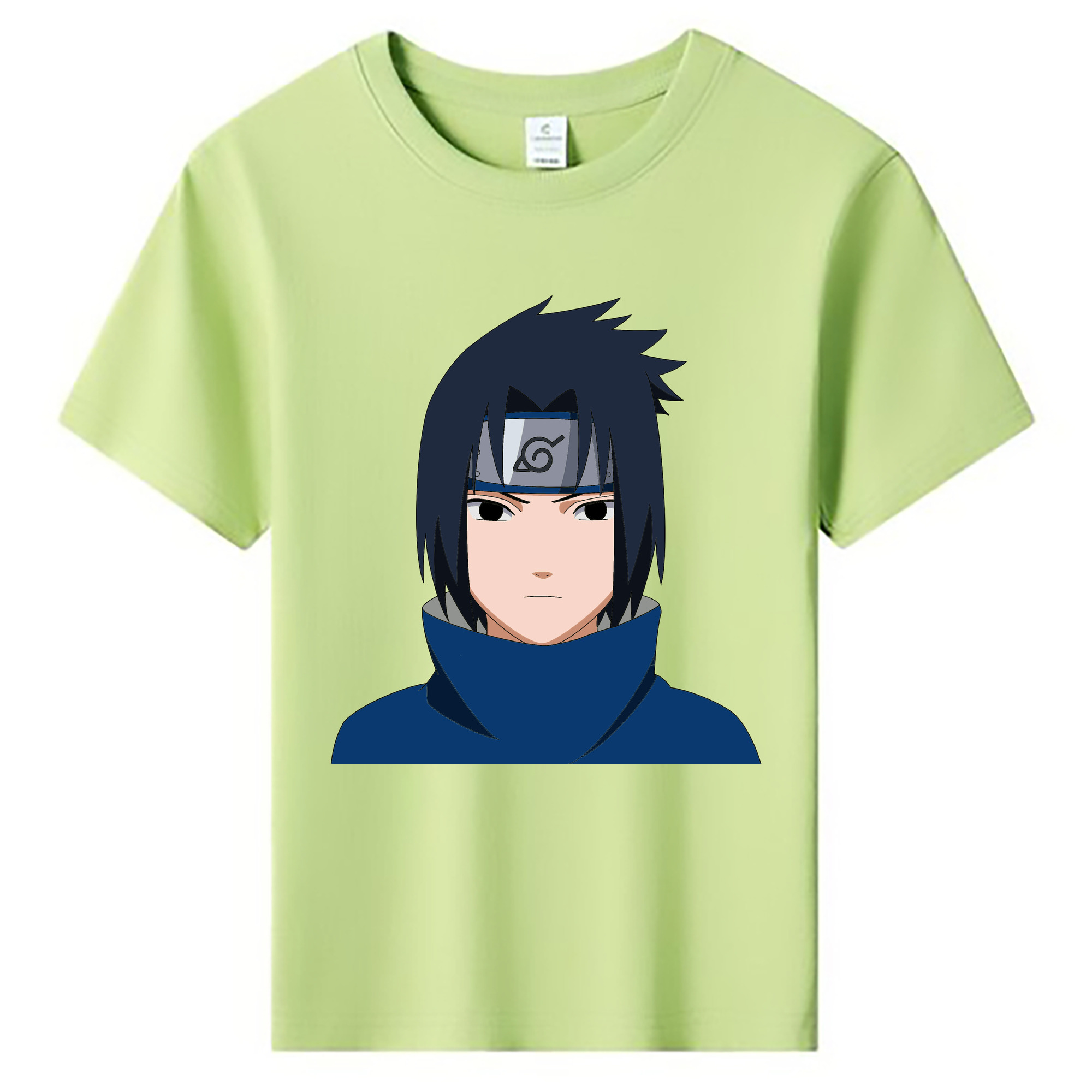 （画像用） NARUTO -ナルト- うちは サスケ Uchiha Sasuke 綿100％キッズTシャツ（フロントプリント）